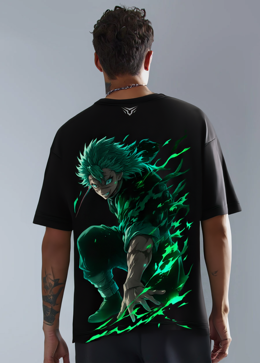 Sanemi Shinazugawa Black Oversized Tee-DP-032-BL