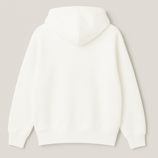 Premium Oversized Plain Hoodie PL-004-Off White