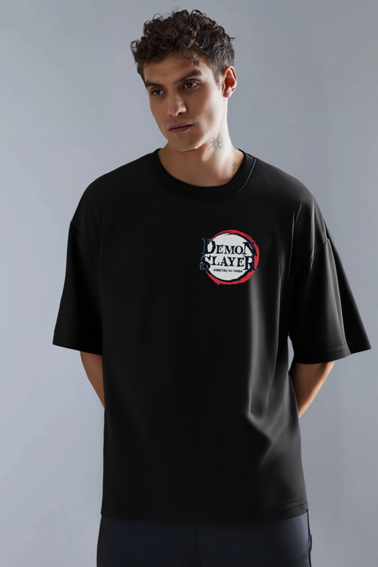 Sanemi Shinazugawa Black Oversized Tee-DP-032-BL