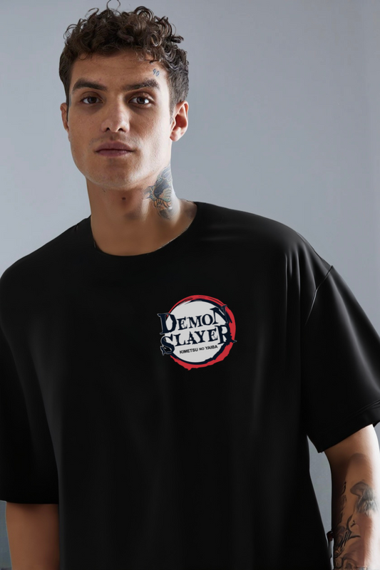 Gyomei Himejima Oversized Black T-Shirt-DP-030-BL
