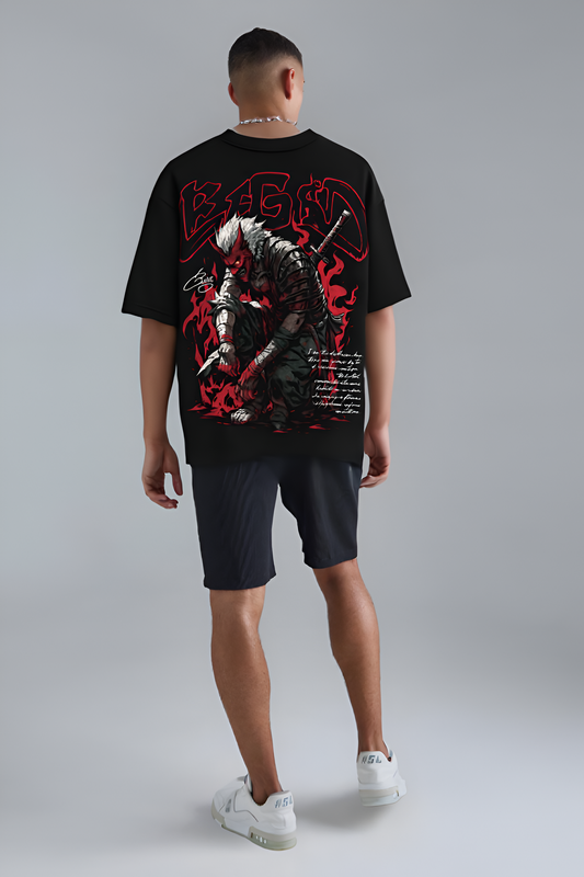Dark Aesthetic Oversized Tee-DP-003-BL