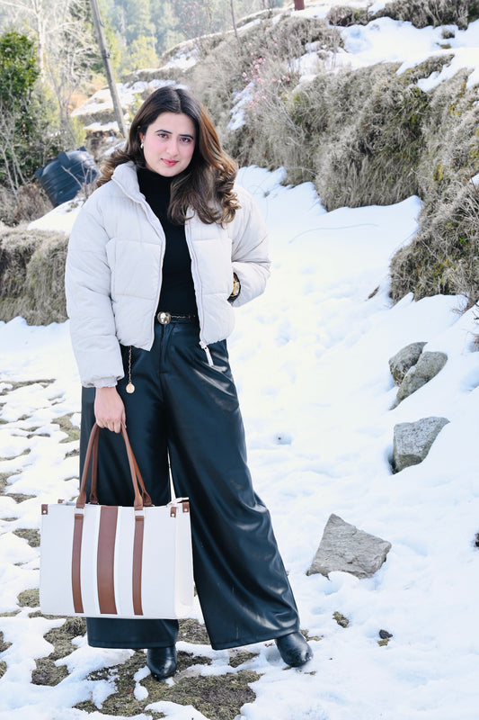Ya Maleko Stylish Laptop Tote for Women-TB-003-CR