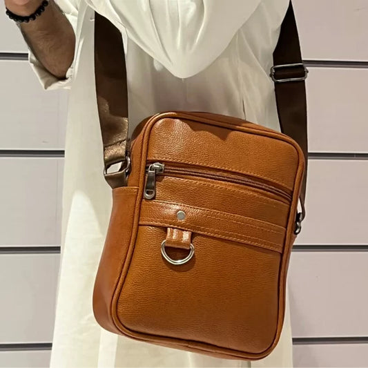 Tan Cross Body Bags For Men – A-008