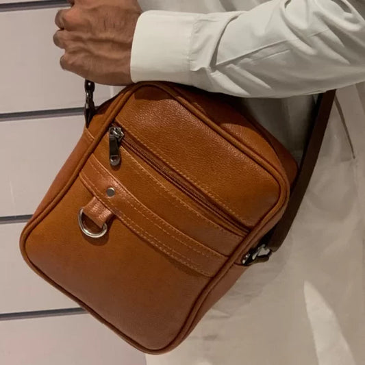 Tan Cross Body Bags For Men – A-008