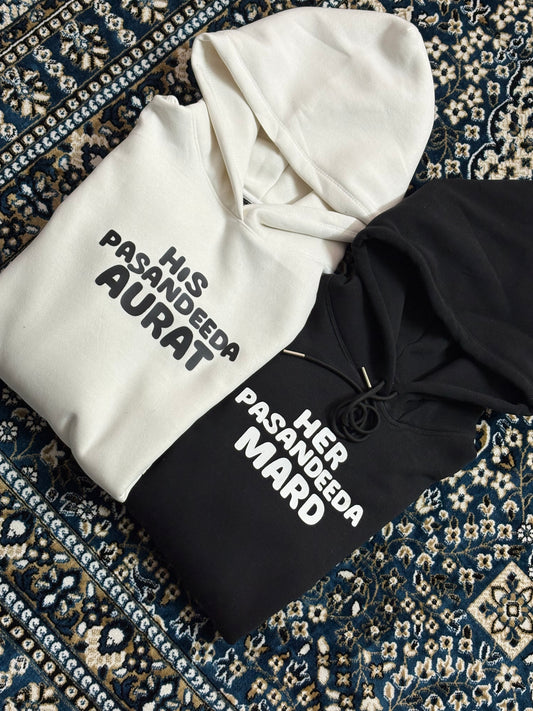 His Pasandeeda Aurat & Her Pasandeeda Mard Hoodie & Sweatshirt Combo-EM-009